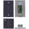Kramer WXA-1 Passive Wall Plate - 15-pin HD & 3.5mm Stereo Audio