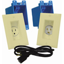 MidLite A46 In-Wall TVPower Solution Kit Ivory