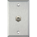 1-Gang Wall Plates with 1 Coax F Connector Barrel