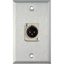 1-Gang Wall Plates with Neutrik XLR D Series Connectors