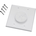 2 GANG Wireport Wall Plates with Grommet
