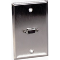 Contractor Series Wall Plate with 1 VGA HD 15-Pin Female Barrel