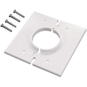 Double Gang Split-Port Cable Pass Through Plates