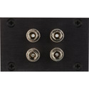 Hybrid Fiber 4 Senko ST Fiber Feedthru Module for 1RU HYMOD Systems