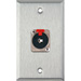 1 Gang Wall Plates With 1 Neutrik NJ3FP6C 1/4 Connector