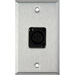 1 Gang Wall Plates With 1 Neutrik NC3FPP  Plastic Connector