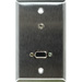 1 Gang Wall Plate W/ 2 VGA to 5 BNC Breakout