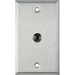 1 Gang Stainless steel w/1 mini 3.5 stereo feedthrough