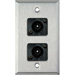 1 Gang Wall PLates w/ 2 Toslink Feed-Thru connectors
