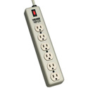 Waber-by-Tripp Lite 6SPDX-15 6-Outlet Power Strip with Relocatable Power Tap - 15ft Cord