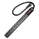 AVB LTS-8S 8 Outlet Strip with a Short Cord - Black