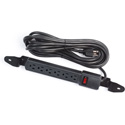 Bretford E6 6-Outlet Electrical Unit w/20 Ft Cord for Breftord Carts