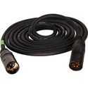 Connectronics 4-Pin XLR Male to Male 16 Gauge Heavy Duty Power Cables