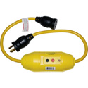 Rainproof 3 Foot In-Line 20A NEMA L5-20 Rated Twist Lock GFCI Cord