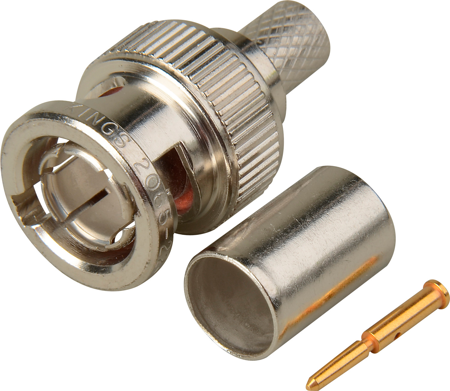 Kings 2065229 75 Ohm BNC Connector for Belden 1694A & Gepco VSD2001