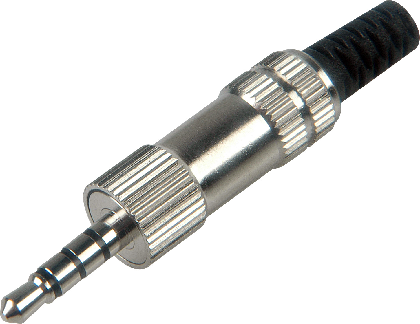 3.5mm TRRS 4 Conductor All Metal Audio & Video Plug