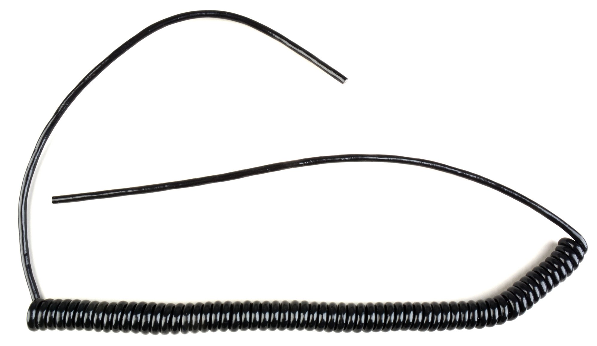 Two Conductor Shielded Coiled Microphone Cable 6Ft