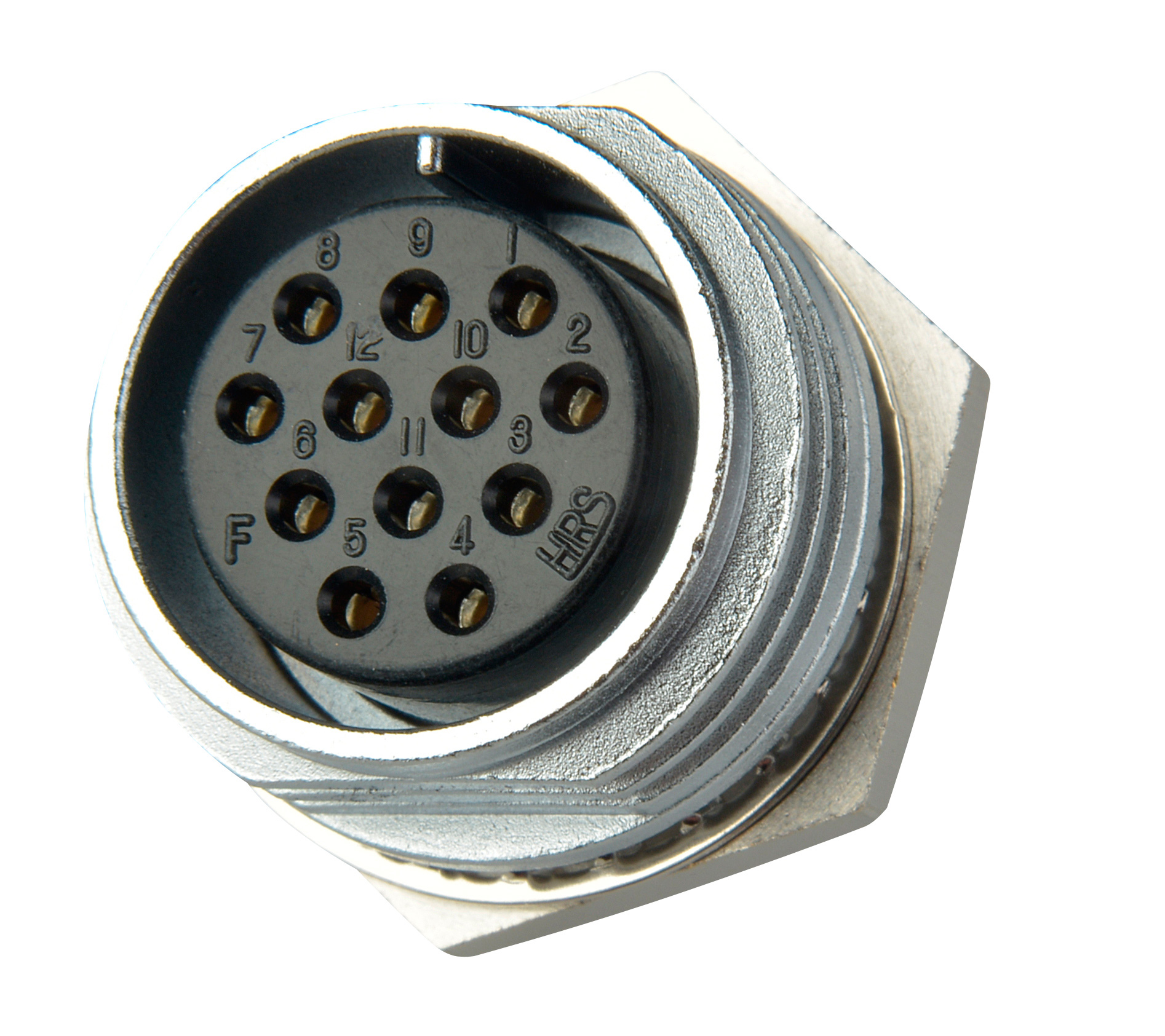 EIAJ 12Pin Female Chassis Mount Connector