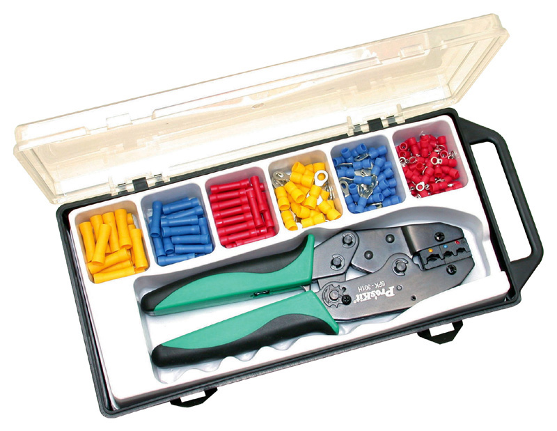 Solderless Terminal Kit with Crimp Tool