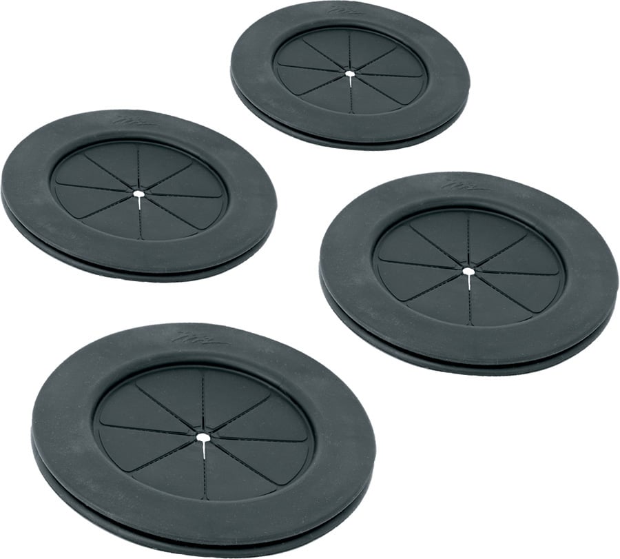 4 Inch Black Gland Grommet 4 Pack