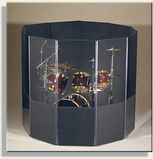 booth isolation drum acoustic clearsonic sound booths markertek iso gray dark vocal portable 2025