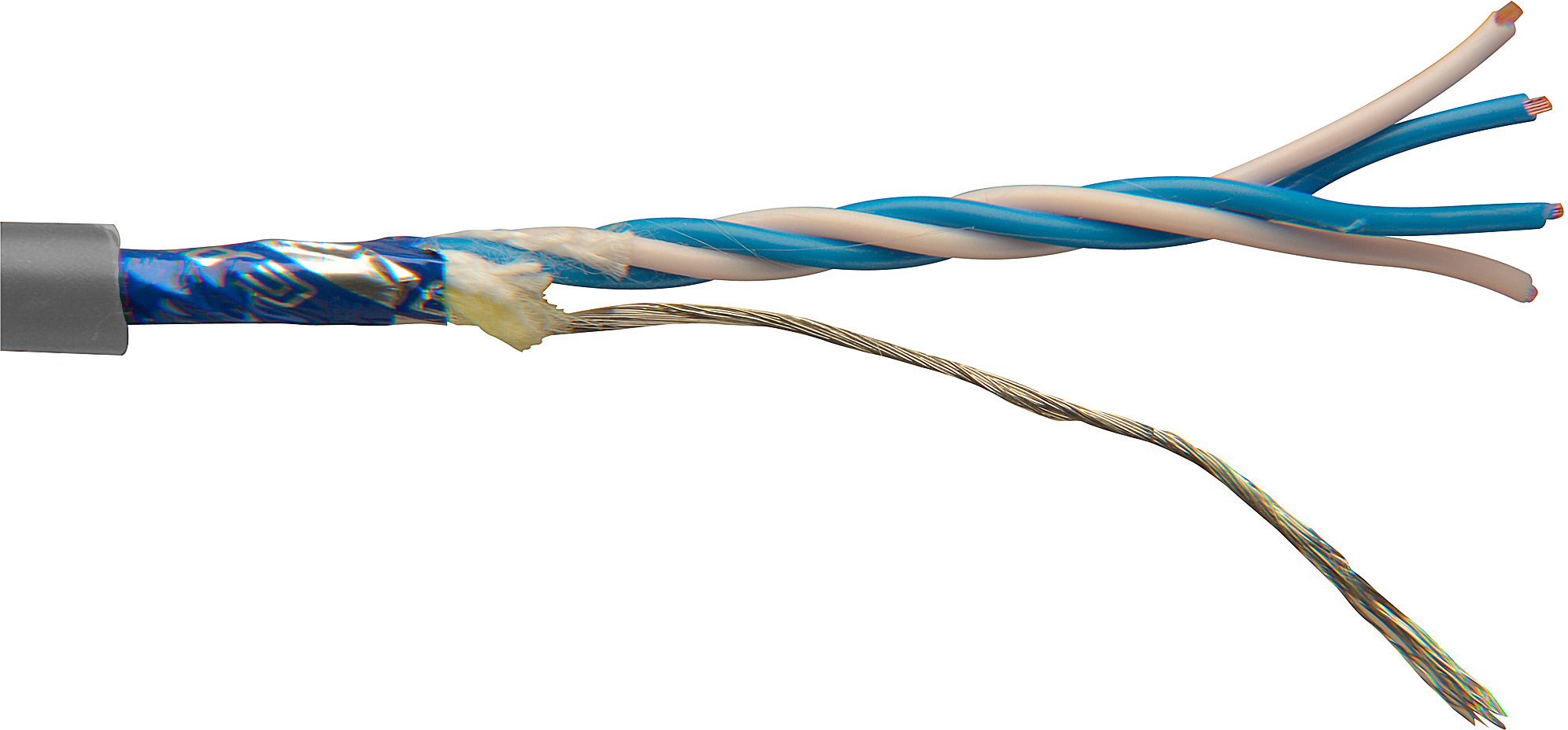 Canare L4E5AT Permanent Install StarQuad Mic Cable by the Foot Grey