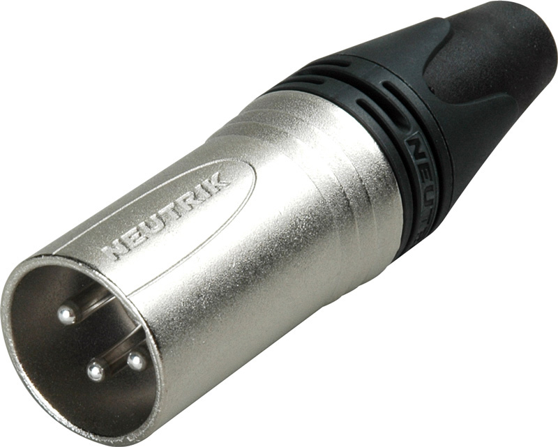 Neutrik NC3MXX 3 Pin Male XLR Cable Connector Nickel/Silver