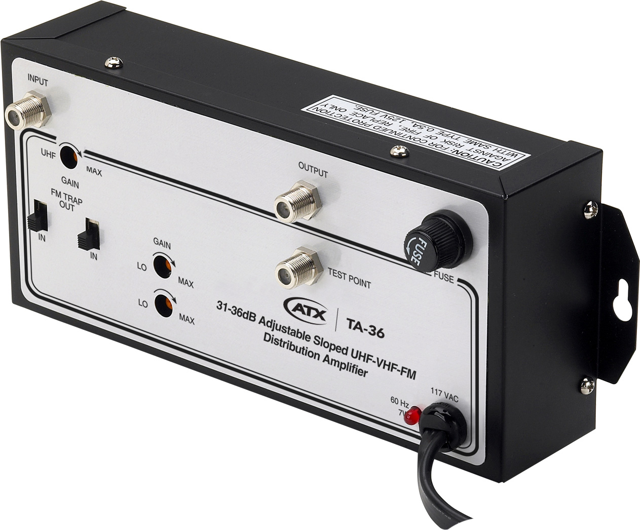 36dB Gain UHF/VHF Amplifier