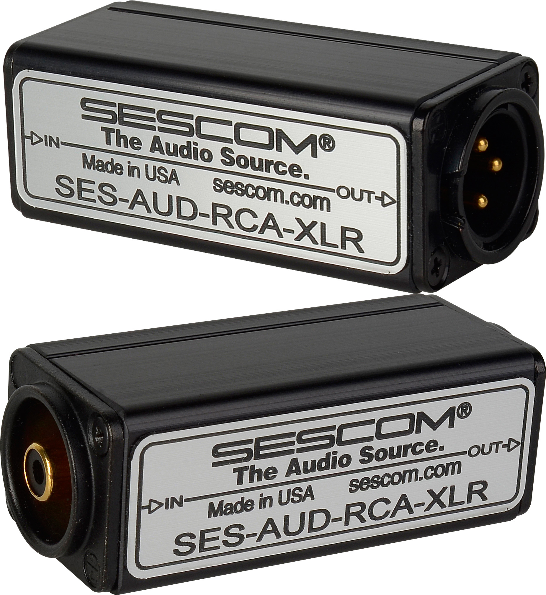 AUDRCAXLR 1Channel RCA to XLR Unbalanced to Balanced Audio