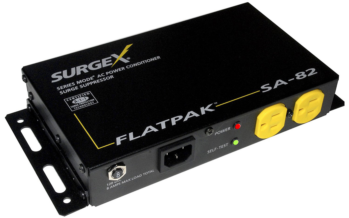 SurgeX SA82 FlatPak Surge Suppressor & Power Conditioner 8 Amps at