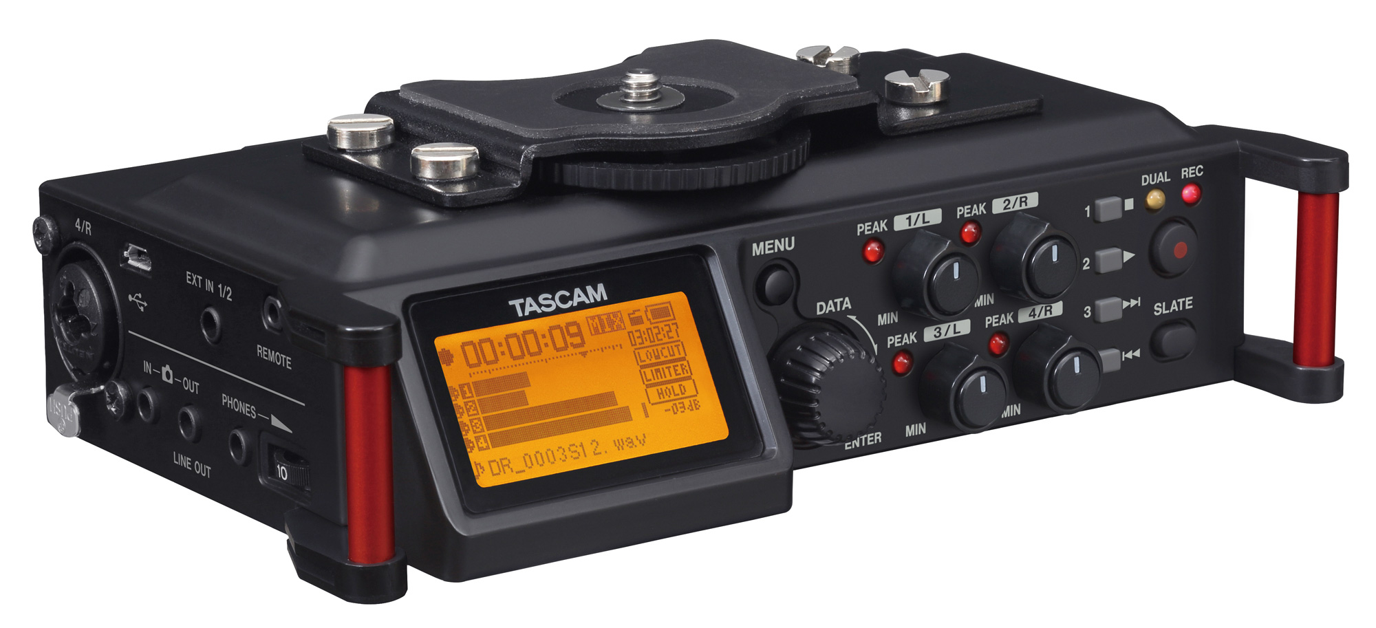 Tascam DR70D 4Track PCM Recorder for DSLR Video Production