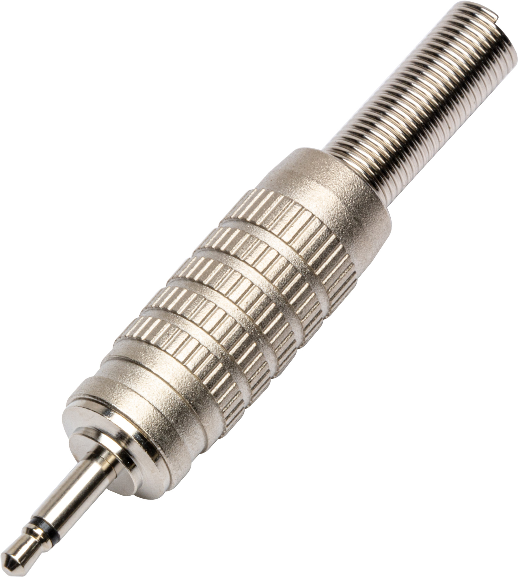 Connectronics Deluxe 3.5mm TS Mini Plug w/Spring Strain Relief for 1/4