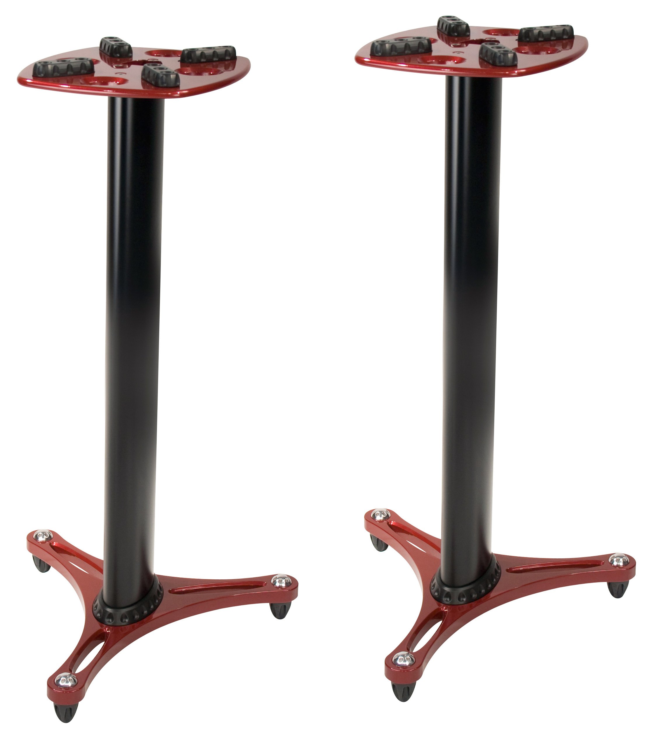 Ultimate Support ULTMS9036R Red Speaker Stands Pair