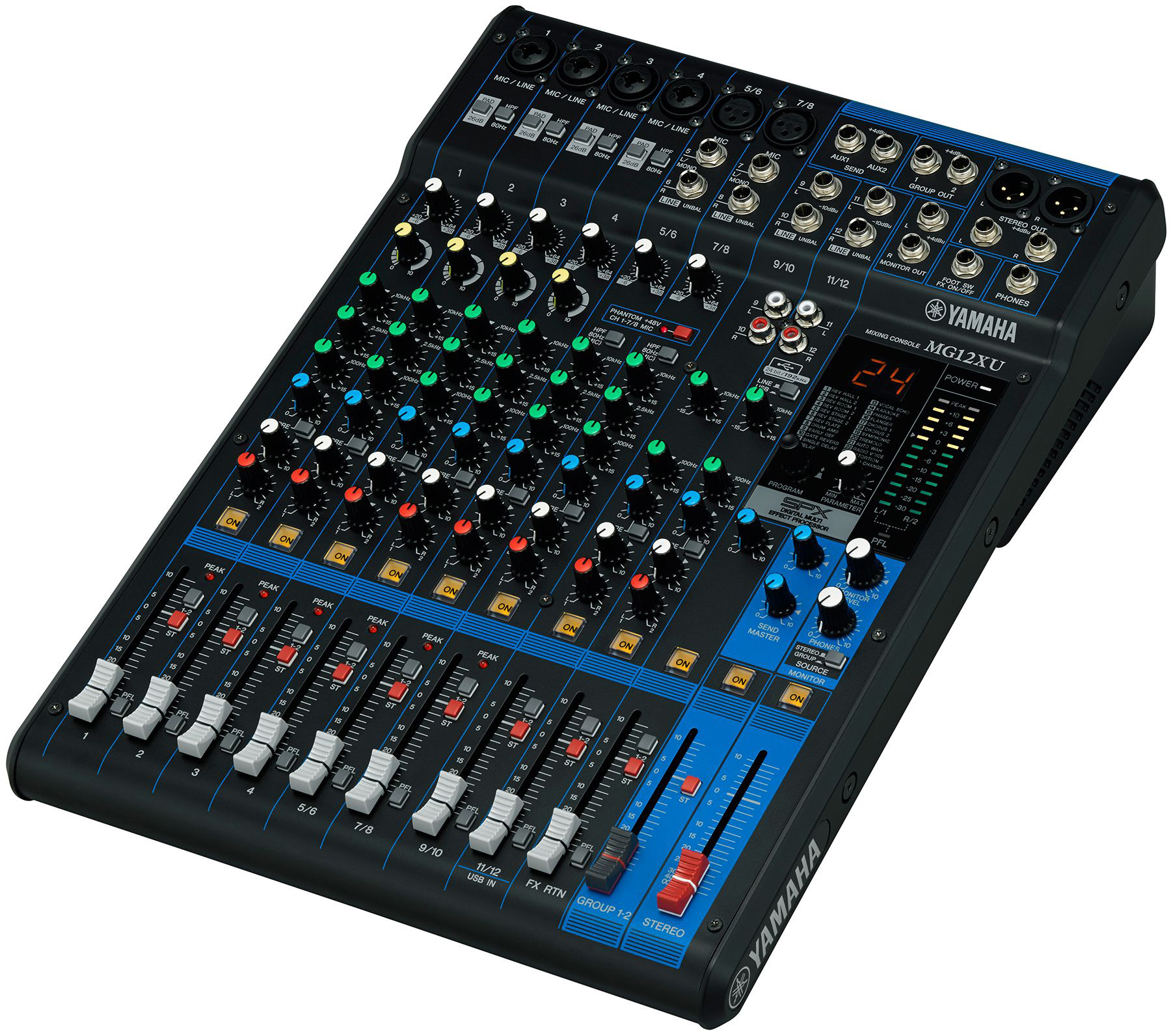 Yamaha MG12XU 12Input Mixer with BuiltIn FX and 2In/2Out USB Interface