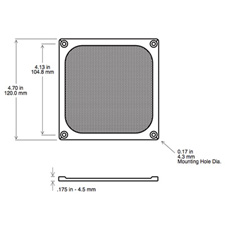 Orion WMG120B and WMG120M 120mm Wire Mesh Guard