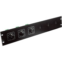 Atlas Sound ATPLATE-052 Attenuator Rack Mounting Plate Holds up to 6 Attenuators