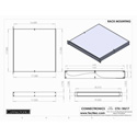 Connectronics CTX-1RU17 1 Space Rack Mount Alum Box Cabinet 19x17x1.75