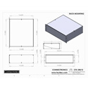 Connectronics CTX-3RU15 3 Space Rack Mount Alum Box Cabinet 19x15x5.25