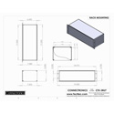 Connectronics CTX-3RU7 3 Space Rack Mount Alum Chassis Box Cabinet 19 X 7 X 5.25