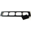 ETS 22518 2U 19 Inch Rack Mount Panel with 4 Blank Plates