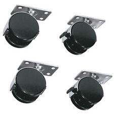Middle Atlantic Products RKW and RKW-HD 4-Wheel Kits For RK/BRK Series Racks