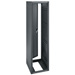 ERK-4425 44 Space (77in) 25in Deep Stand Alone Rack with Rear Door Black Finish
