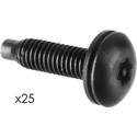 Connectronics Torx Truss Rack Screws w/Nylon Washers