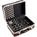 GM-15-TSA ATA-Style Polyethylene 15 Drop Microphone Case w/ Recessed Lockable Latches & Cable Storage