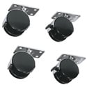 Middle Atlantic Products RKW and RKW-HD 4-Wheel Kits For RK/BRK Series Racks