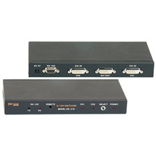 Digital Extender DVI 2X1 Switcher With RS232