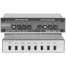 Ocean Matrix OMX-9070 4 x 4 6-Pin Firewire Passive Switcher
