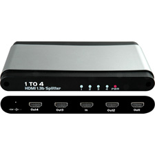 1 In x 4 Out HDMI 1.3 Signal Splitter
