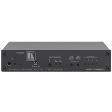 Kramer Electronics VM-114H4C 2x1:4 HDMI Switcher with CAT5 Twisted Pair Transmitter & CAT5 Twisted Pair Distribution Amplifier