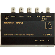 Kramer Electronics 123VXL 1x3 Differential Composite or SDI Video Line Amplifier